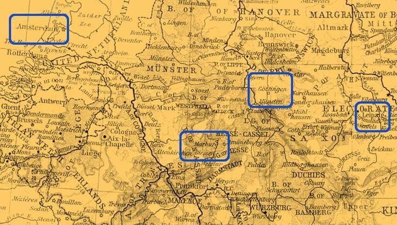 Amsterdam_Leipzig_Marburg_Goettingen_map
