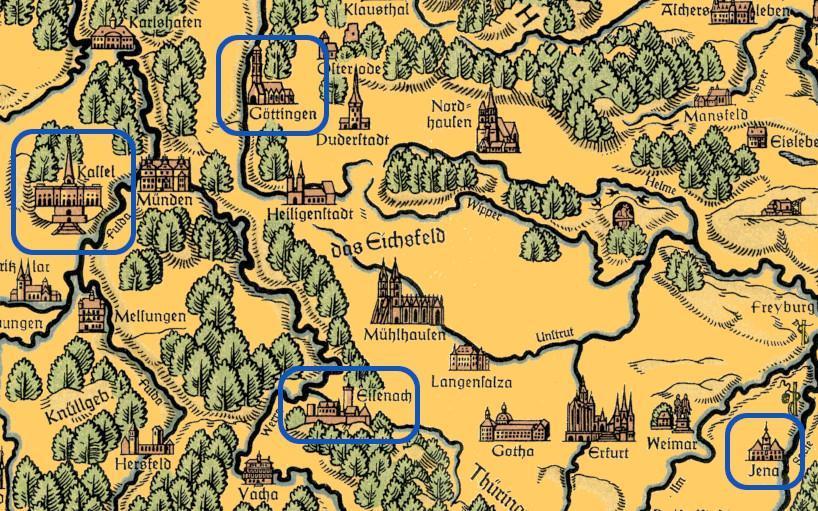 Goettingen_Kassel_Eisenach_Jena_map