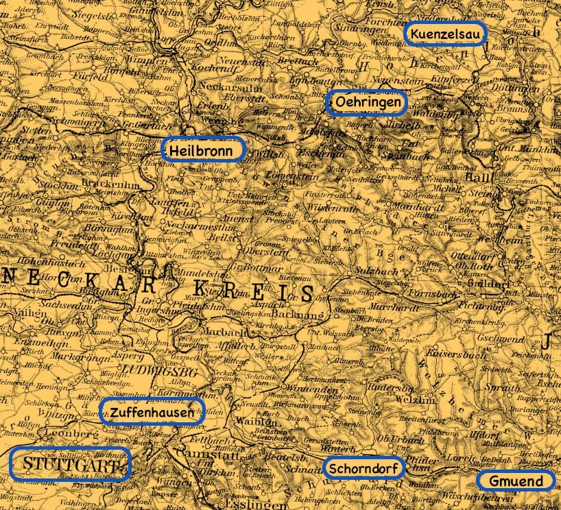 Kuenzelsau_Heilbronn_map