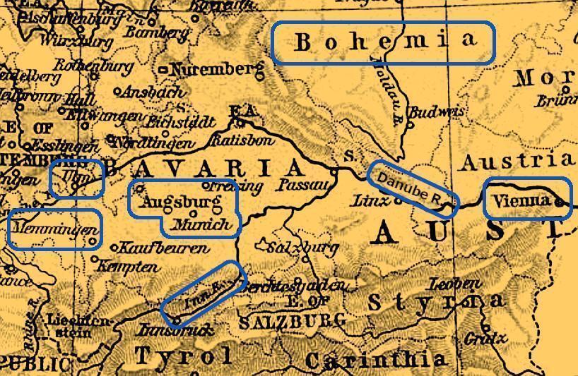Napoleon_Augsburg_Bavaria_map