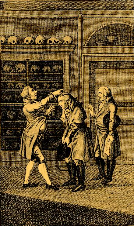 Man_examining_visitors_skull