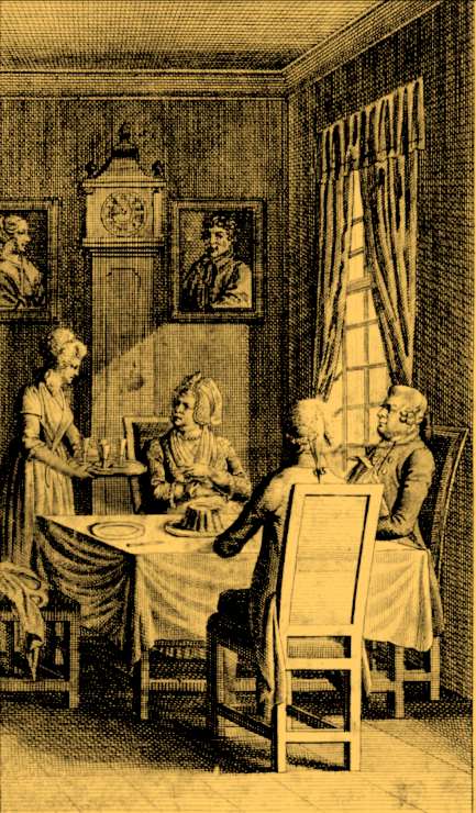 Maidservant_serves_at_table