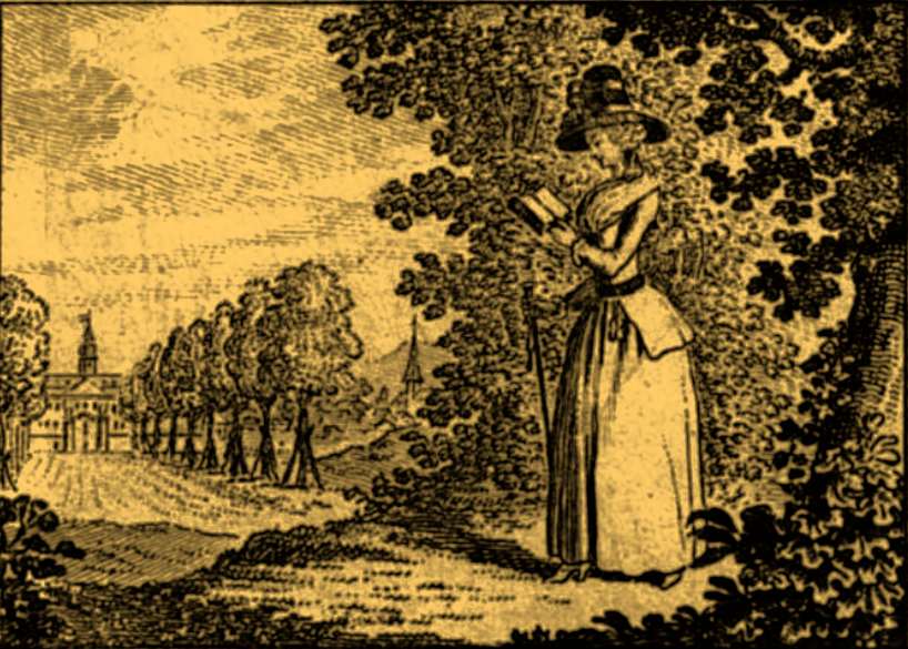 Woman_walking_and_reading