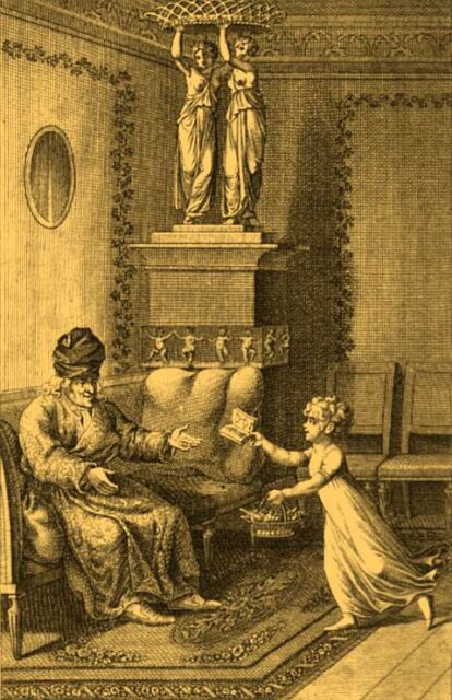 Grandfather_receiving_gift_from_granddaughter