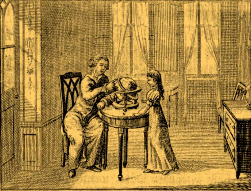 Young_girl_instruction_geography_globe