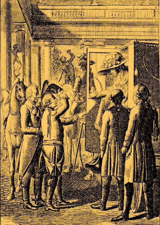 Woman_greeted_arriving_in_carriage