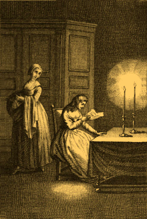 Maidservant_woman_table_letter